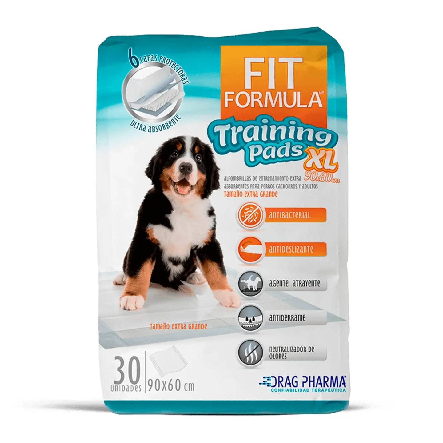 Fit Formula Training Pads Sabanillas Pañal- 90*60-xl-30uds- Drag Pharma 1