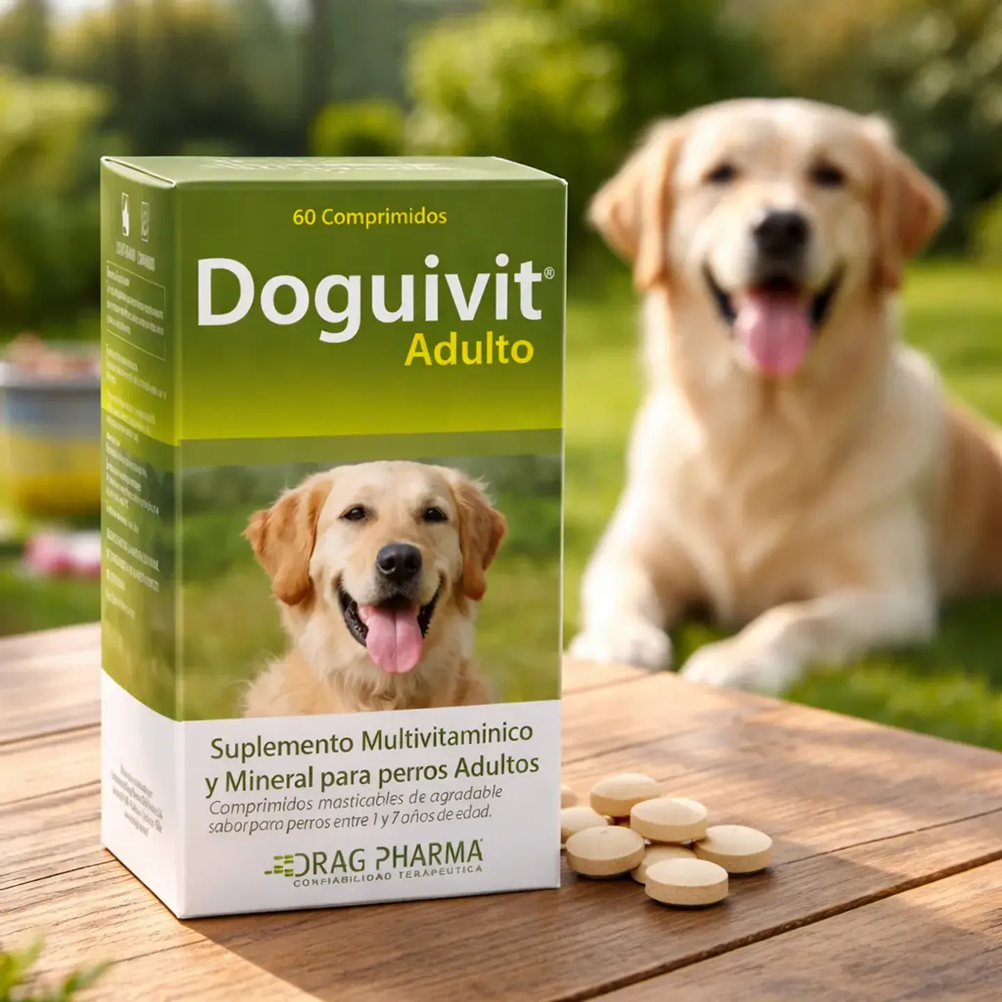 Doguivit-adulto Multivitamínico Perros-60 Comprimidos 250Gr - Drag Pharma 2