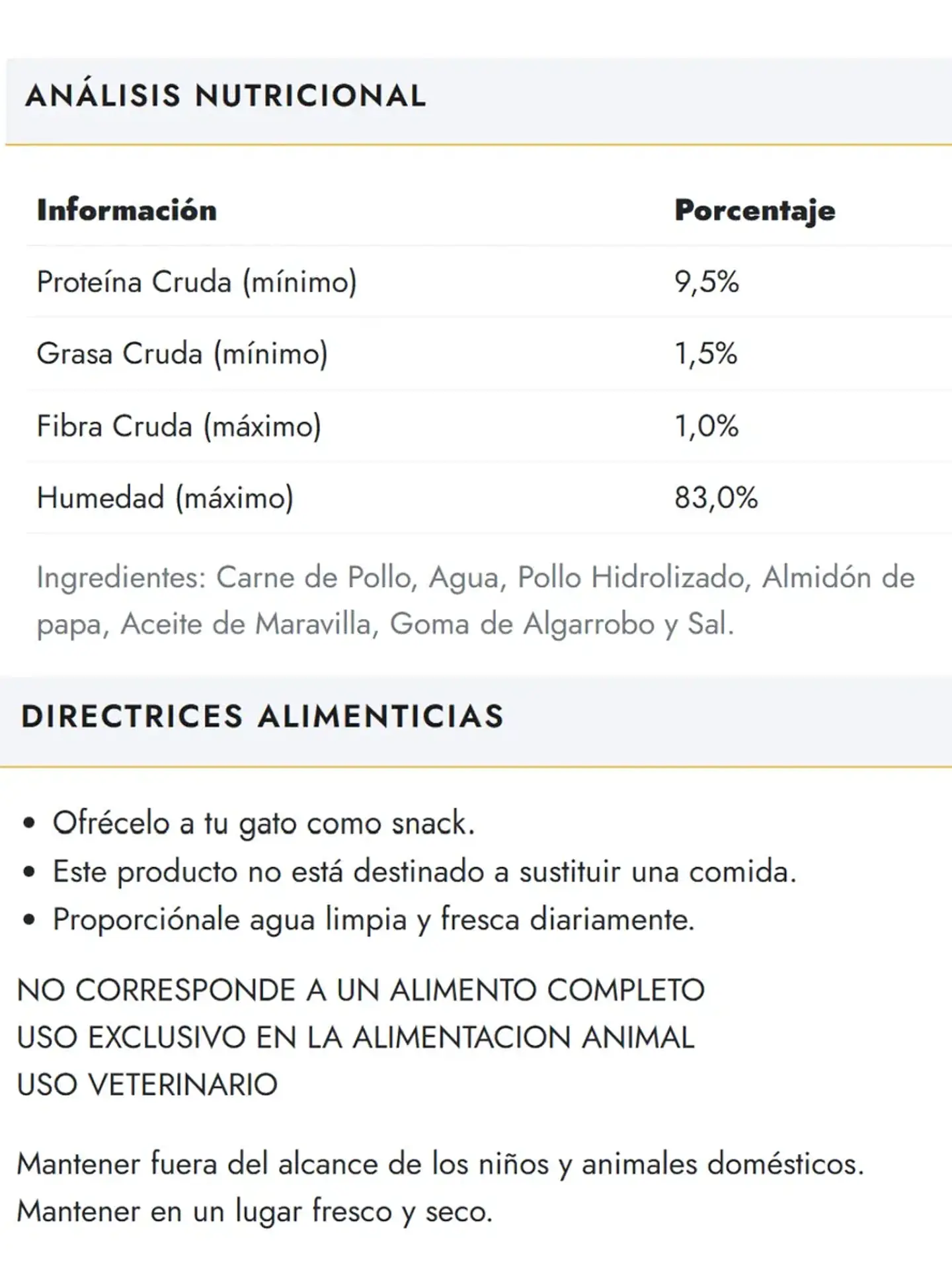 Fit Formula Pack 2 Snack Gato-pure De Pollo- 10 Sachets 60Gr 3