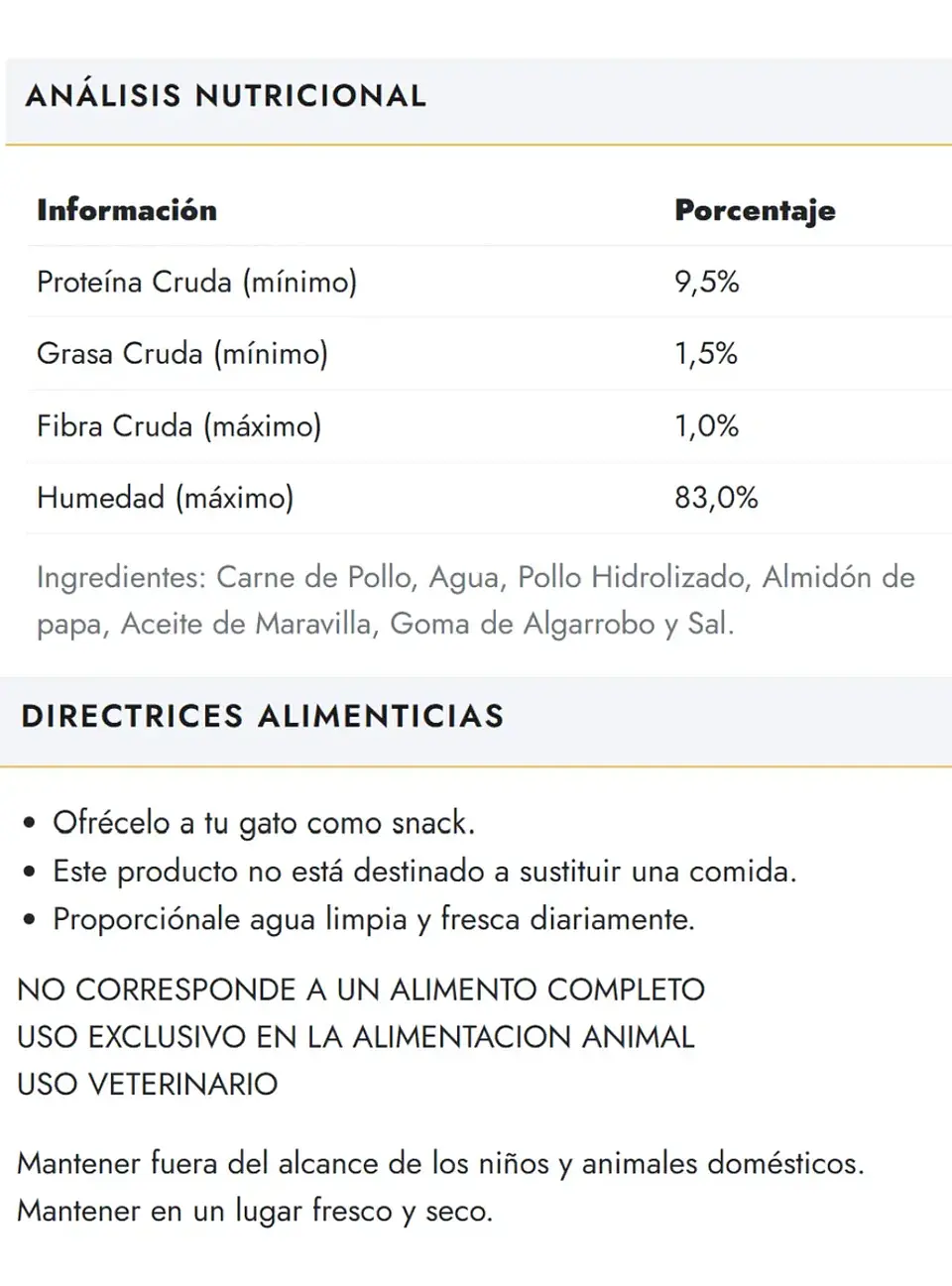 Fit Formula Pack 2 Snack Gato-pure De Pollo- 10 Sachets 60Gr 3