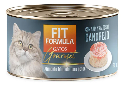 Fit Formula Alimento Húmedo Gato Gourmet Atún Cangrejo 80g Drag Pharma