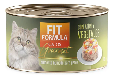 Fit Formula Comida Húmeda Gatos Atún Vegetales 80g Lata