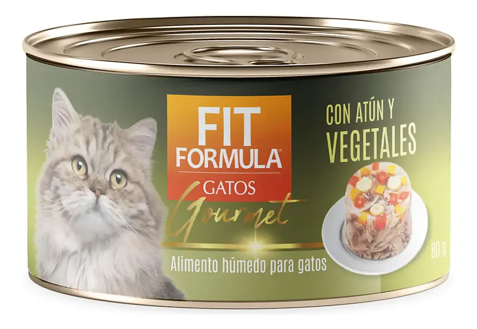 Fit Formula Comida Húmeda Gatos Atún Vegetales 80g Lata 1