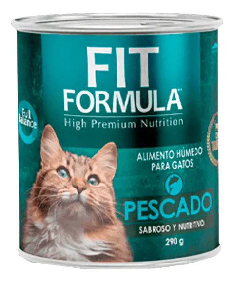 Fit Formula Alimento Húmedo Para Gato Sabor Pescado Premium 290g