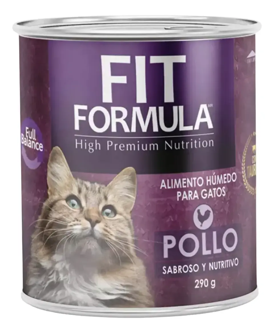 Fit Formula Lata Alimento Humedo Gato-sabor Pollo- 290 Gr 1