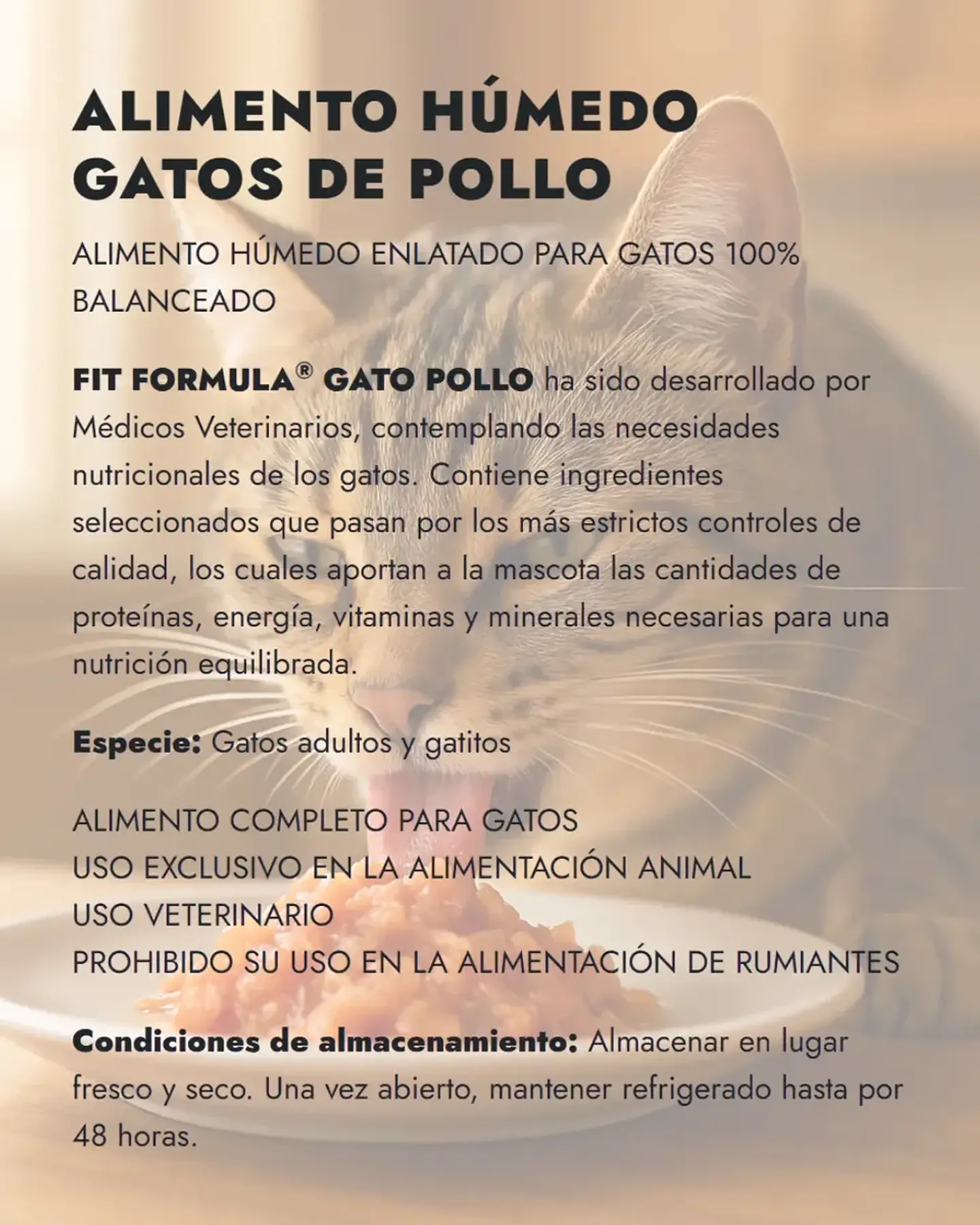 Fit Formula Lata Alimento Humedo Gato-sabor Pollo- 290 Gr 2