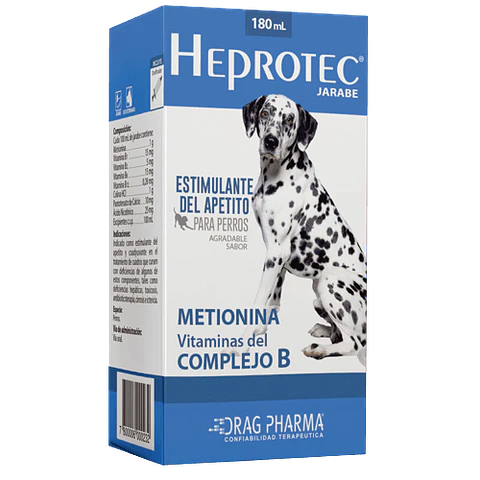 Heprotec-estimulante Apetito Perros -180 Ml-complejo B - Drag Pharma