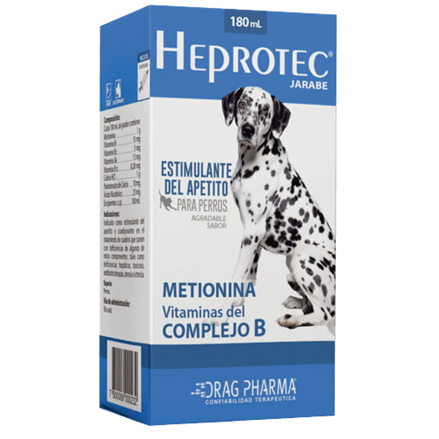 Heprotec-estimulante Apetito Perros -180 Ml-complejo B - Drag Pharma 1