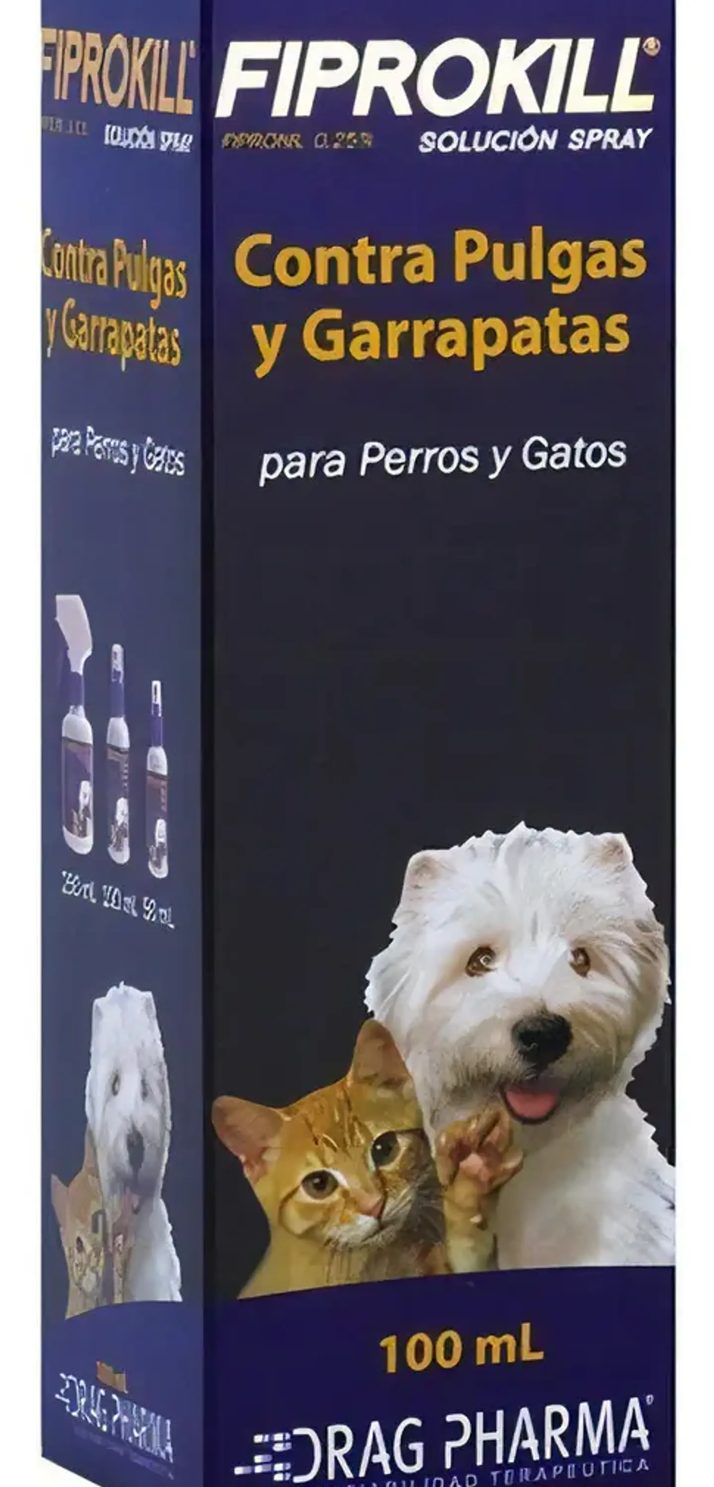 Fiprokill Spray 100ml Perro Gato-antiparasitario Externo - Drag Pharma 2