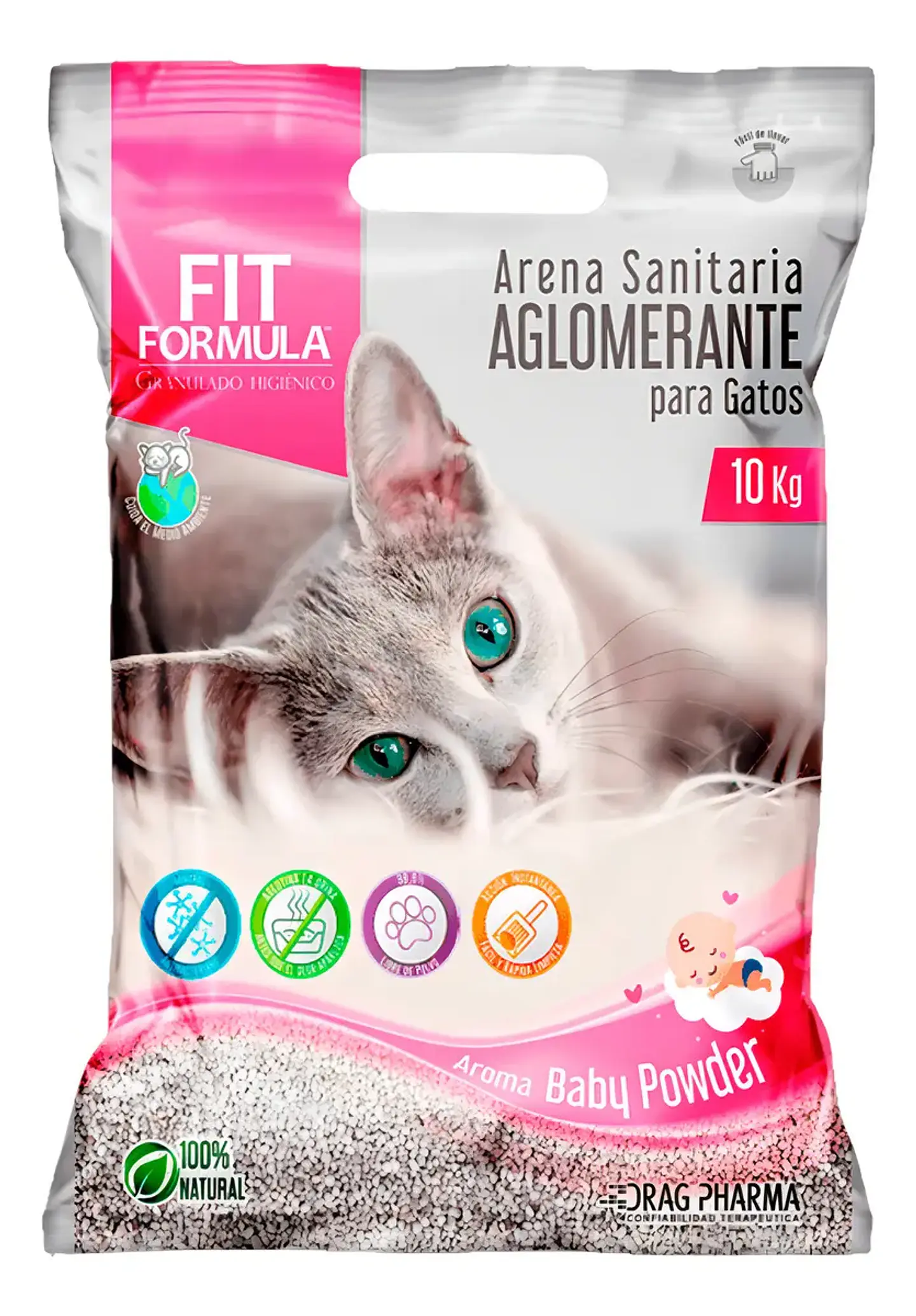 Fit Formula Arena Sanitaria Aglomerante Fit Fórmula Baby Powder 10kg 1