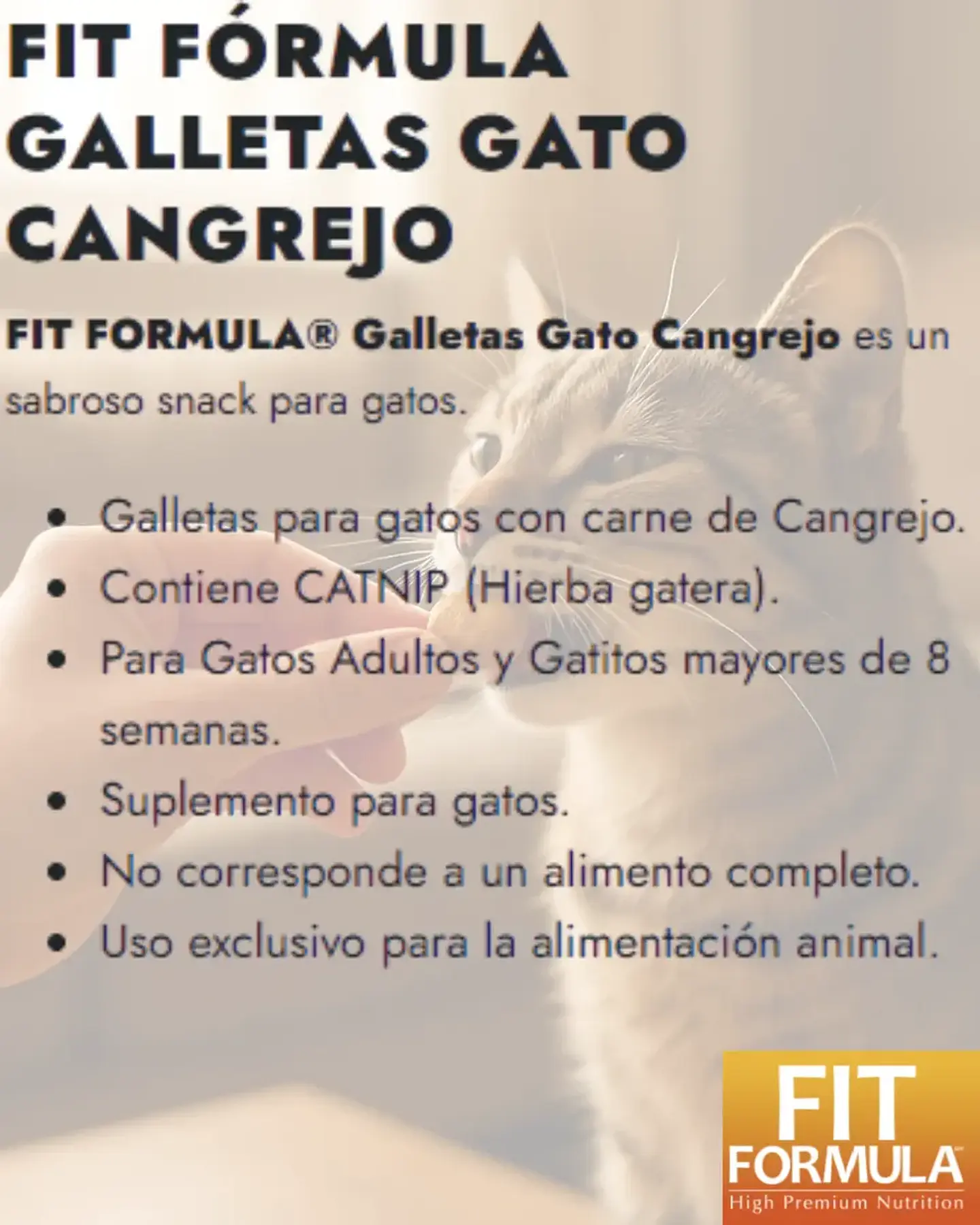 Fit Formula Pack 3 Snacks Gato-galleta Crunchy Cangrejo-100 Gr C/u. 2