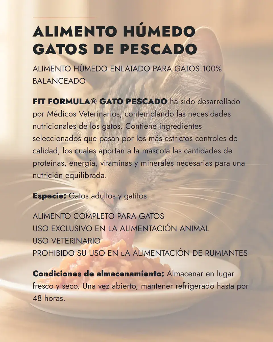 Fit Formula 3 Latas Gato-sabor Pescado-290 Gr C/u 2