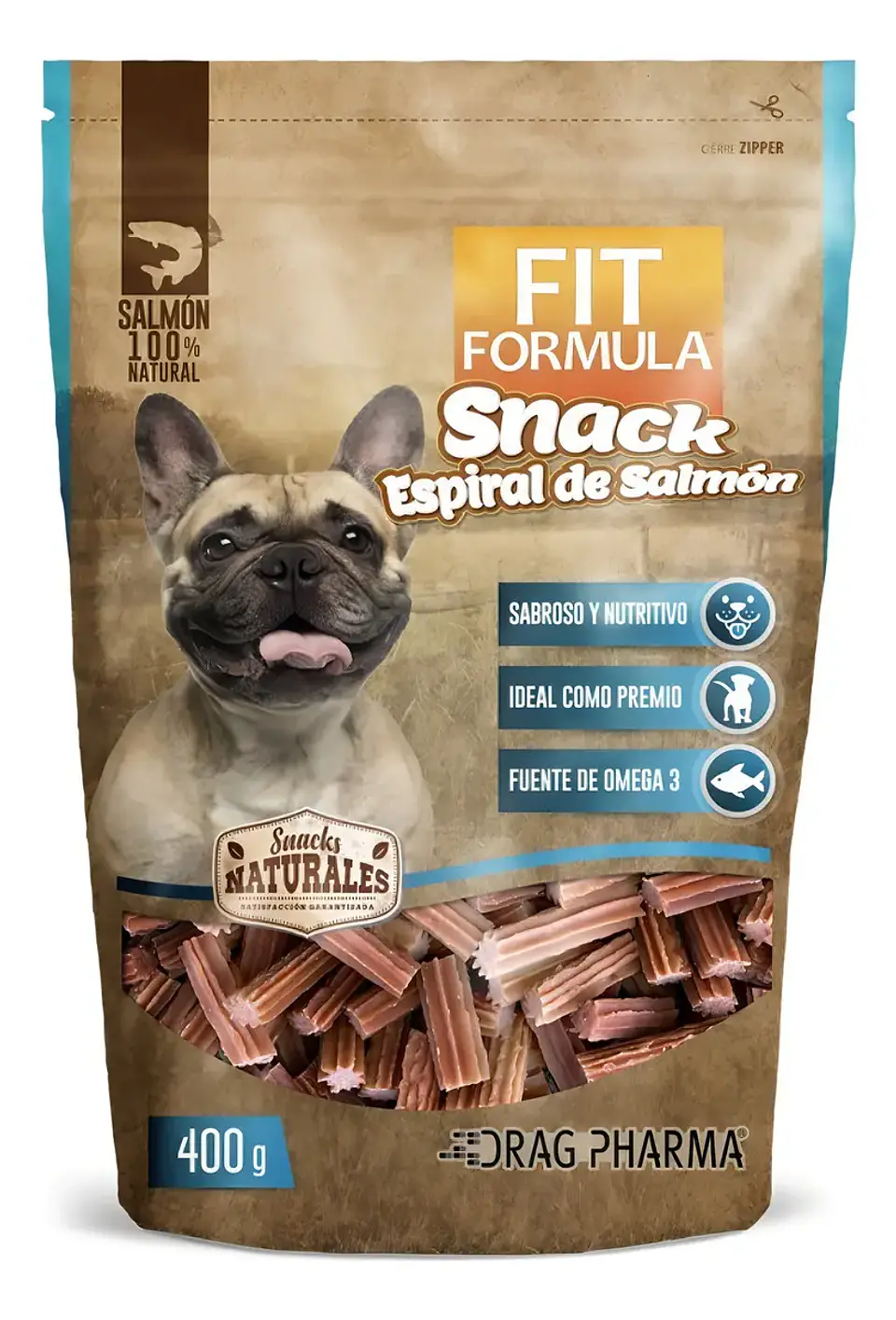 Fit Formula Snack Espirales De Salmon 400gr 100% Naturales 1