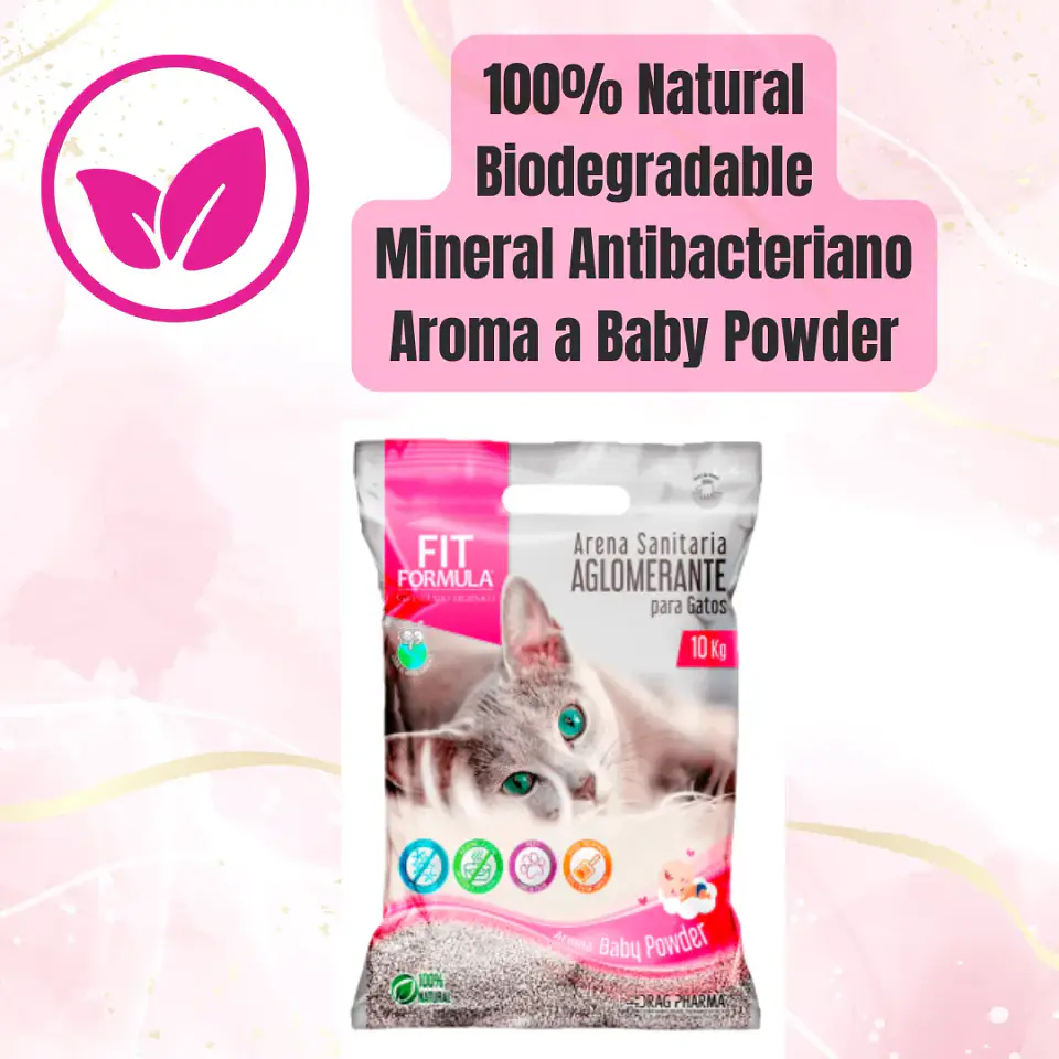 Fit Formula Pack 2 Arena Sanitaria Gato 10kg X2 Aglomerante 5