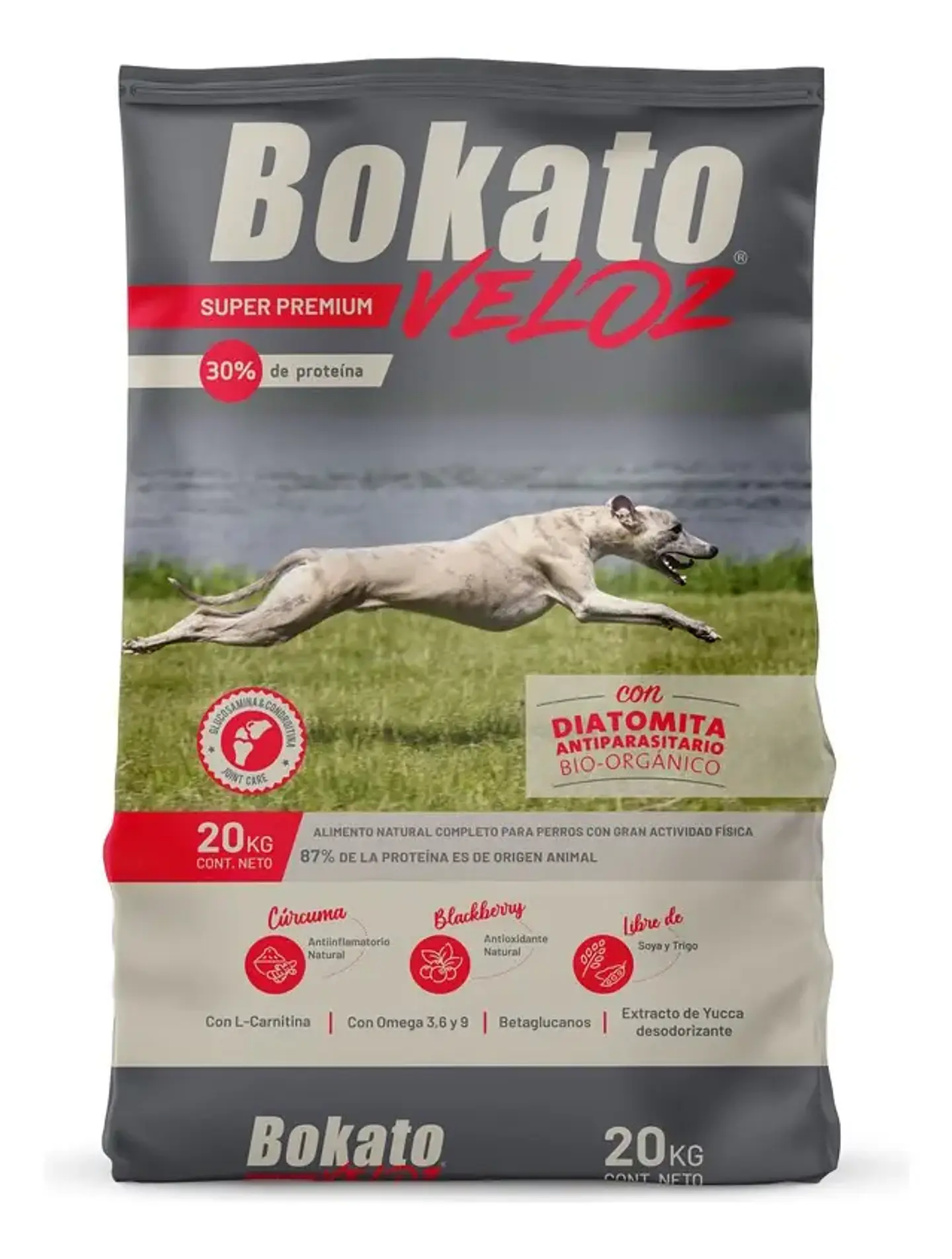 Bokato Alimento Seco Veloz Super Premium Para Perro 20 kg Sabor Carne 1