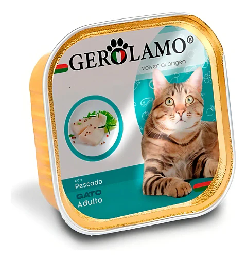 Gerolamo Paté Húmedo Gato Adulto-sabor Pescado Higado-300 Gr