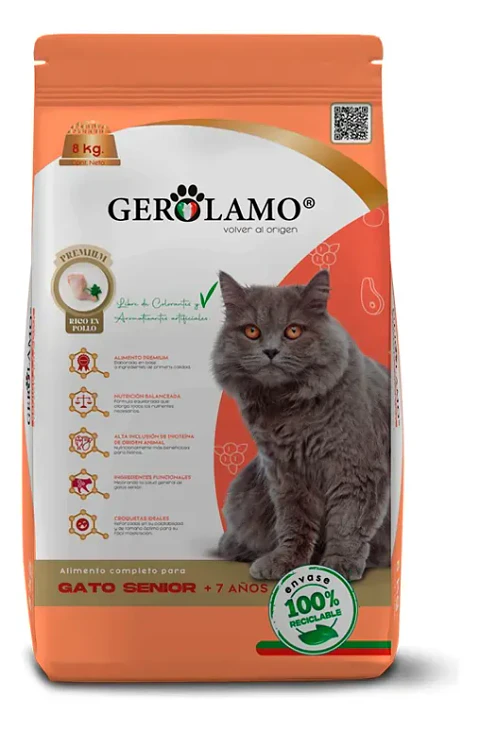 Gerolamo Alimento Gato Senior 8kg