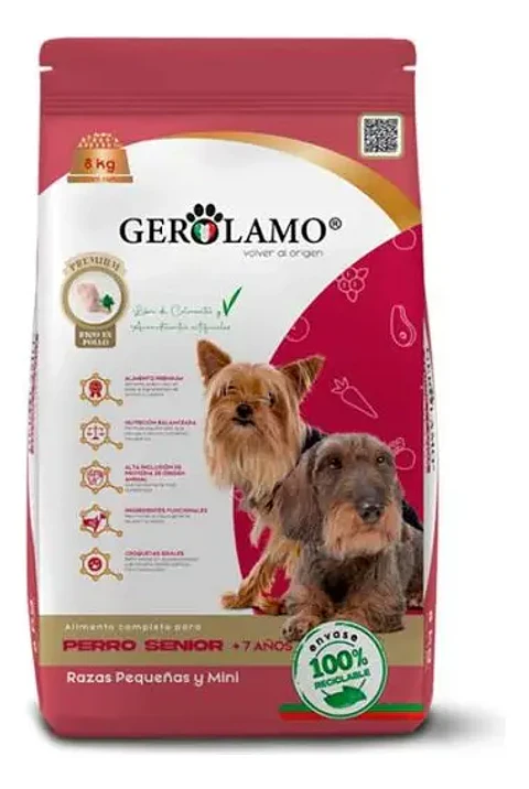 Gerolamo Para Perro Senior Raza Pequeña 2,7 Kg