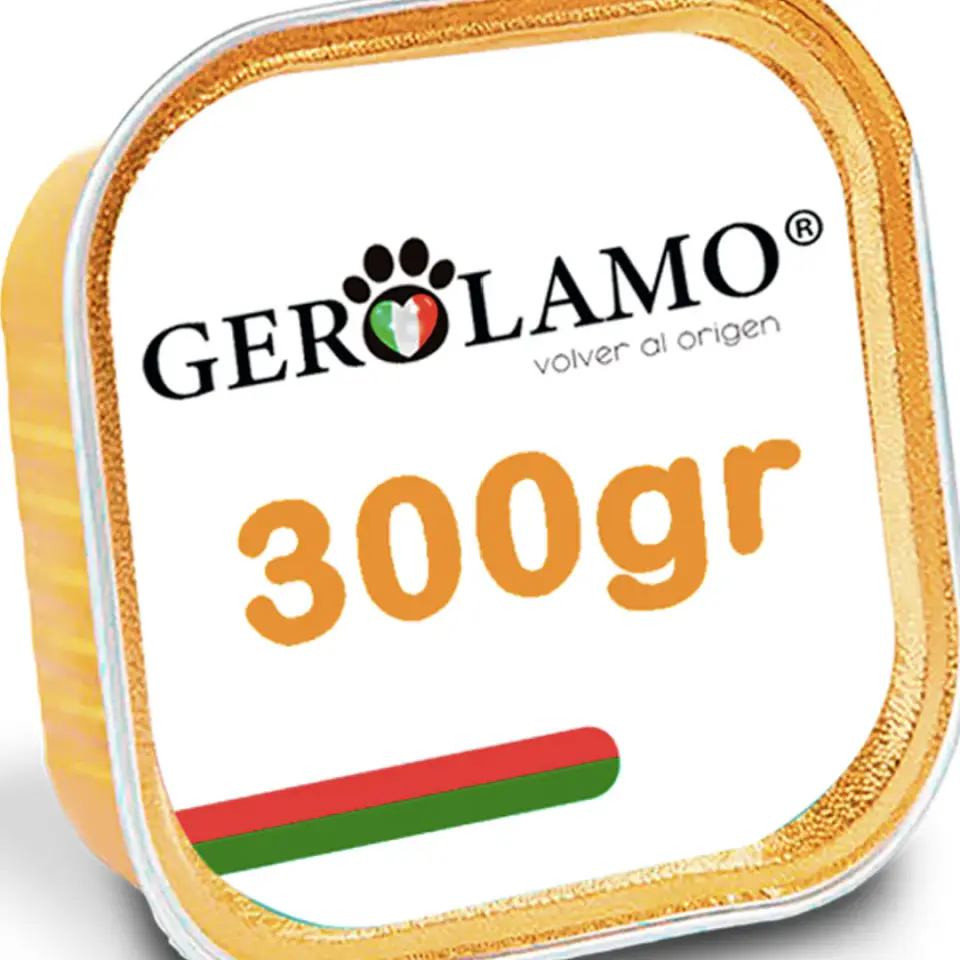 Gerolamo X3-pate Gato Adulto-sabor Pescado Higado-300 Gr C/u 5