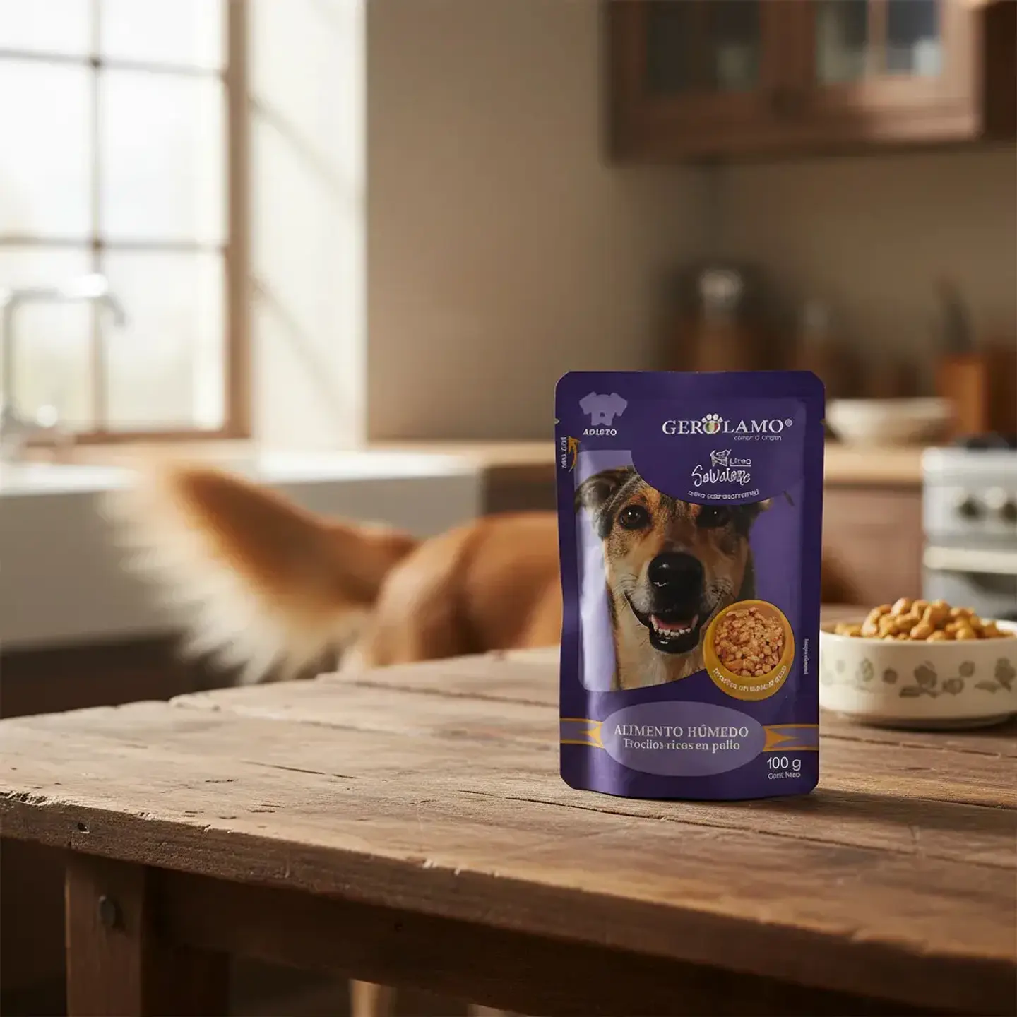 Gerolamo Alimento Húmedo Perro Adulto Trozos De Pollo 100gr 3
