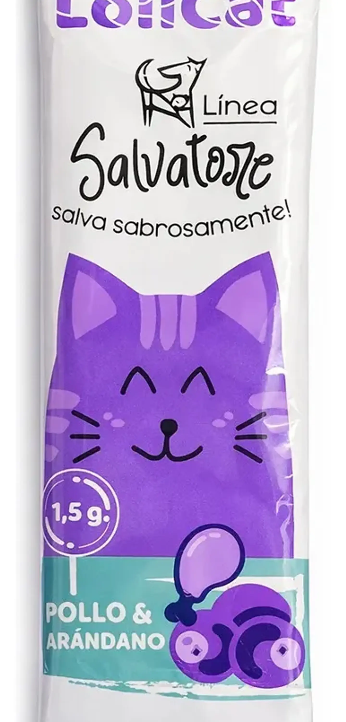 Gerolamo Paleta Lolicat Para Gatos Pollo Con Arandanos 1.5gr 1
