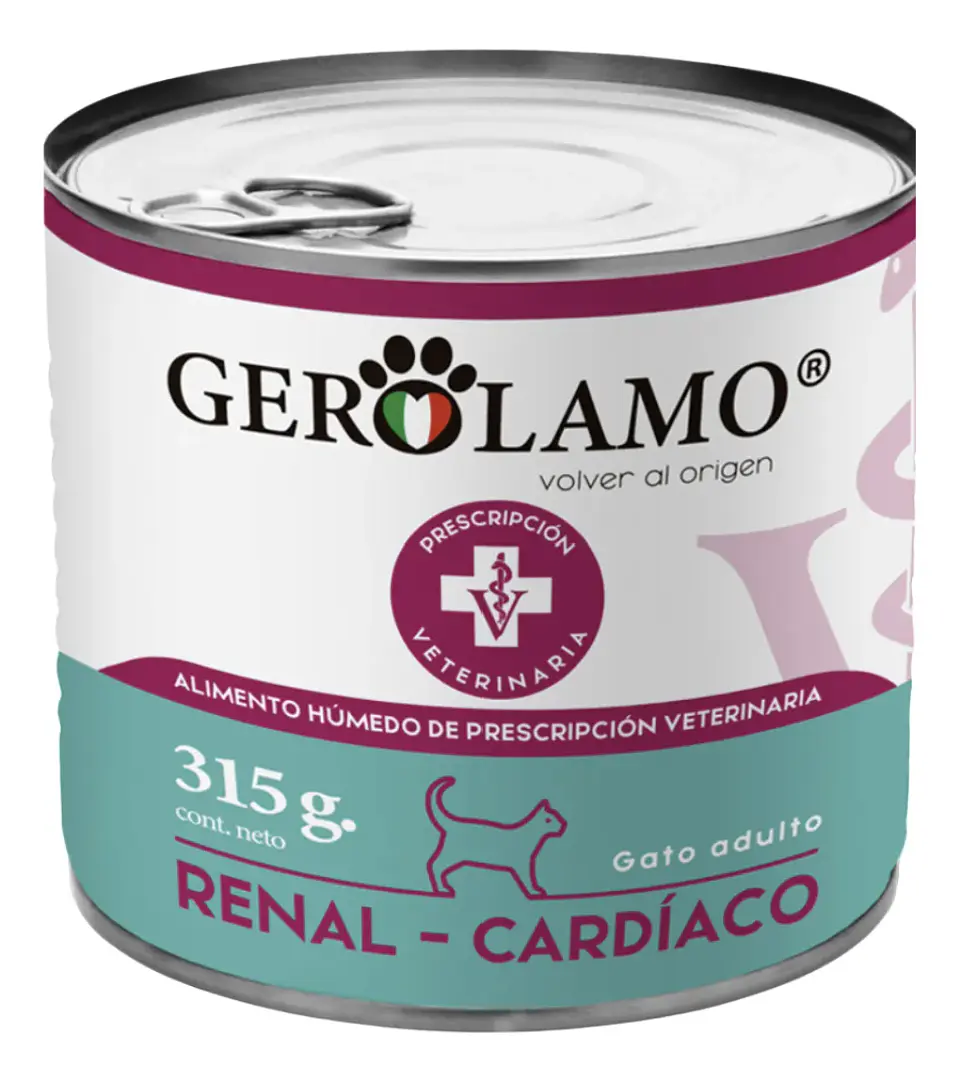 Gerolamo 3 Pack-alimento Humedo Renal Cardiaco-gatos-315 Gr C/u. 2