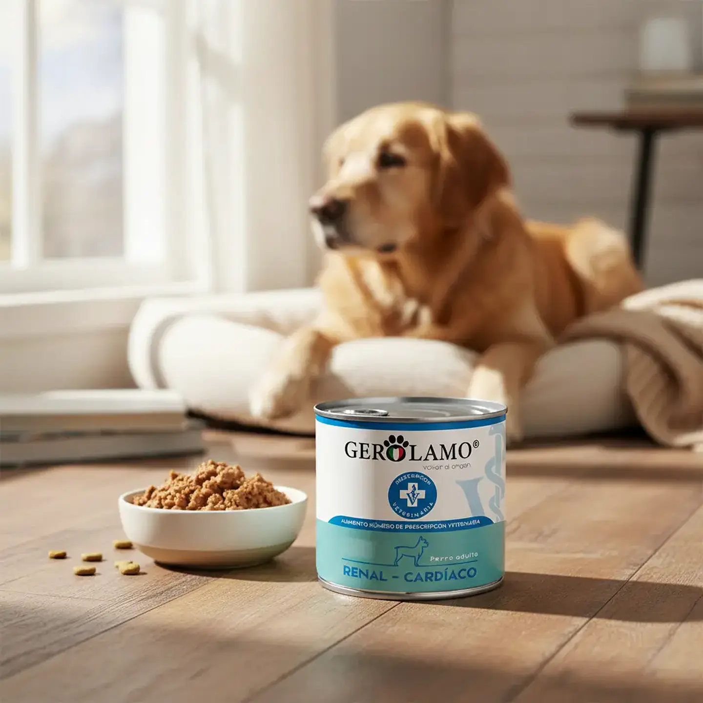 Gerolamo Comida Húmeda Perro Adulto Enfermedad Renal Cardíaca 315g Lata 3
