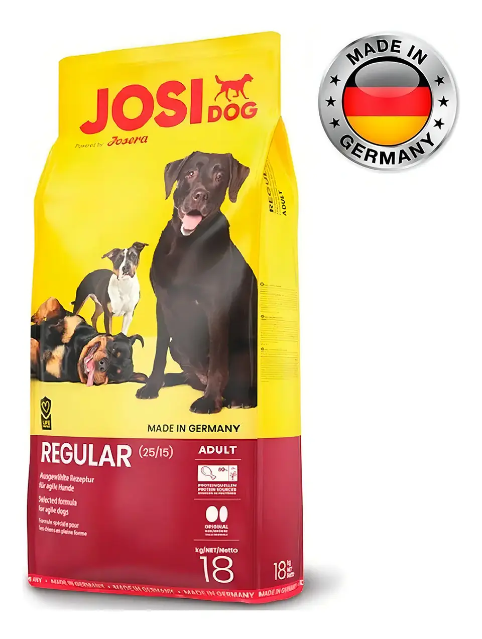 Josera Alimento Seco JosiDog Adulto Regular 18kg Perro Sabor Pollo 1