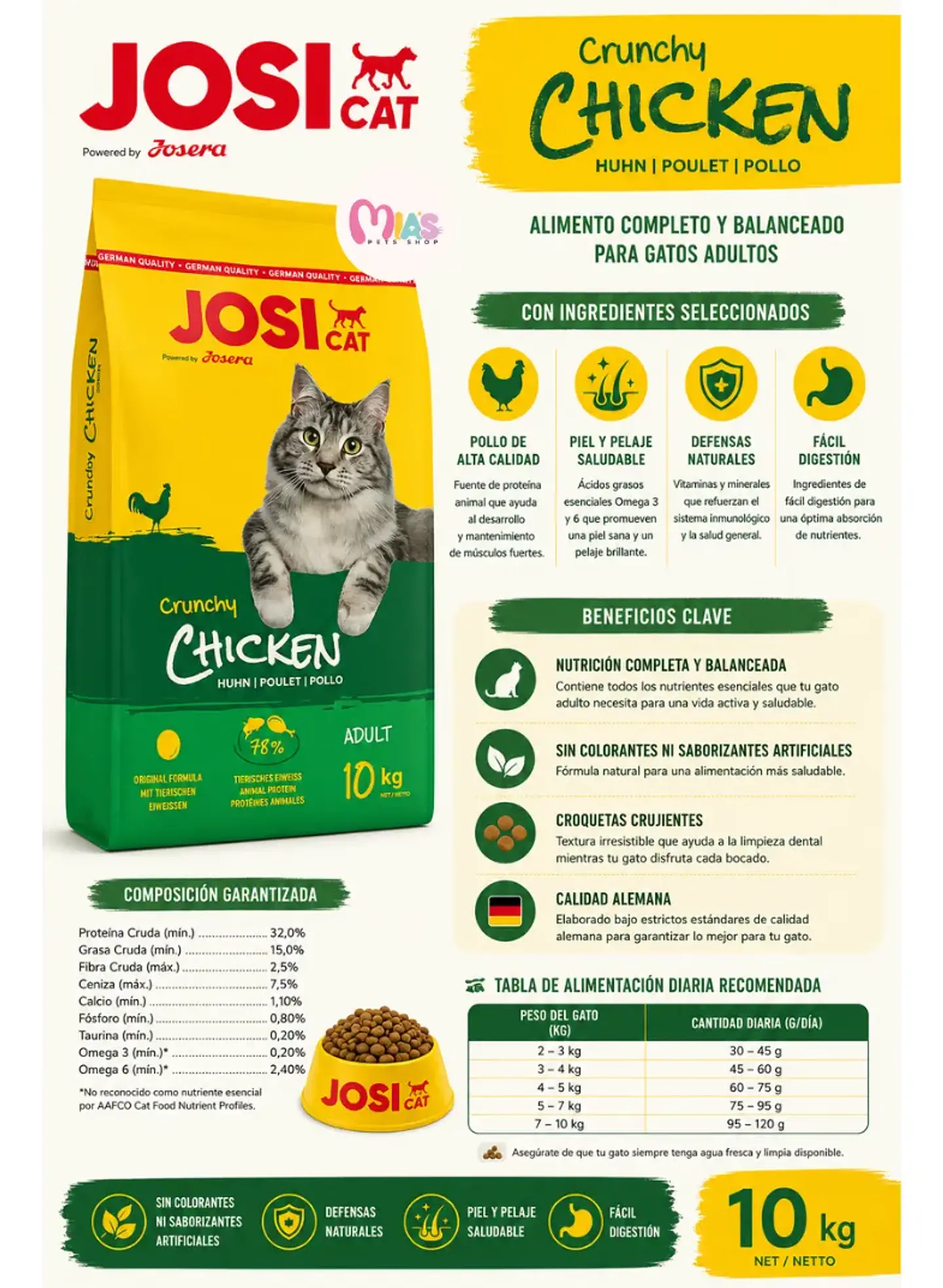 Josera Josicat Crunchy Chicken 650 Gr-Gato 2