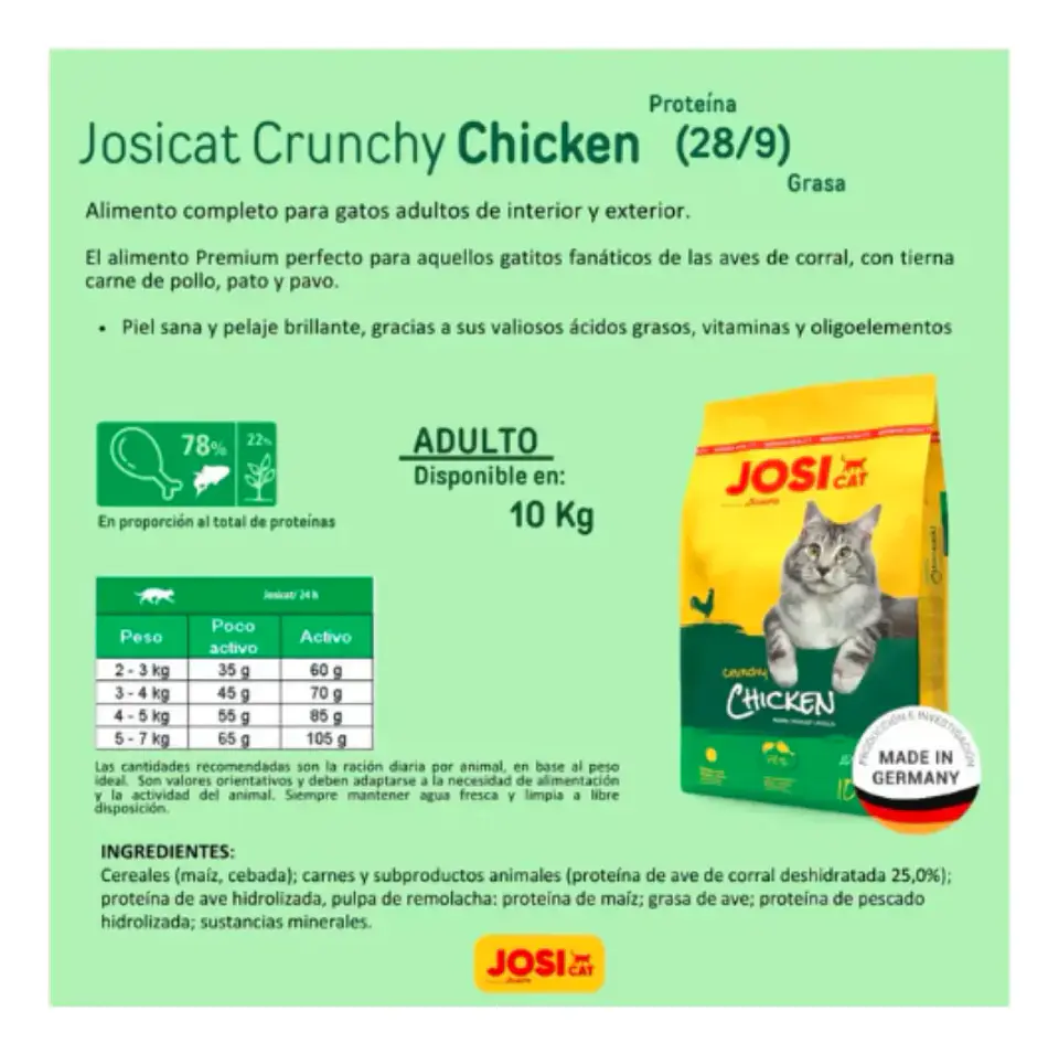 Josera Josicat Crunchy Chicken 650 Gr-Gato 3