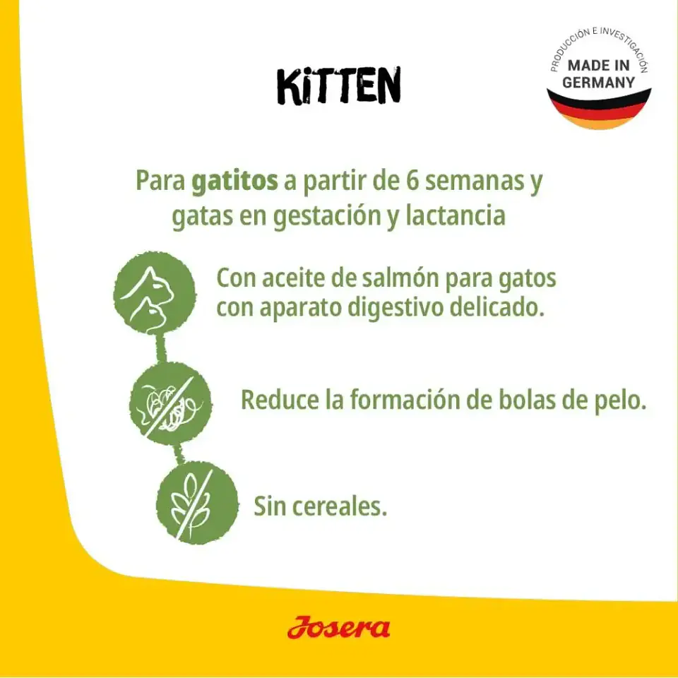 Josera Alimento Gatito Kitten -libre De Granos-2kg 3