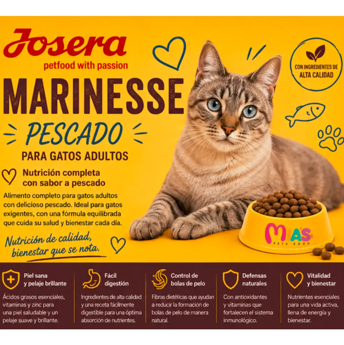 Josera Alimento Gato Adulto Marinesse (salmon) 10kg 2