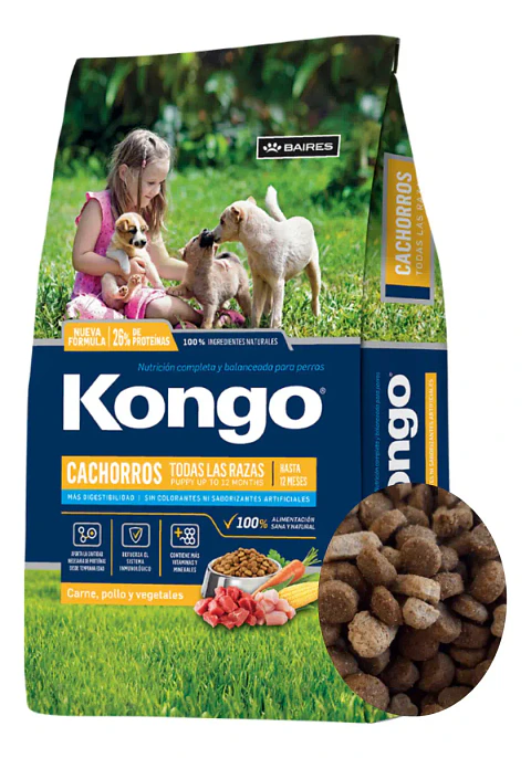 Kongo Alimento Cachorro Perro Todas Las Razas Carne/pollo 15 Kg