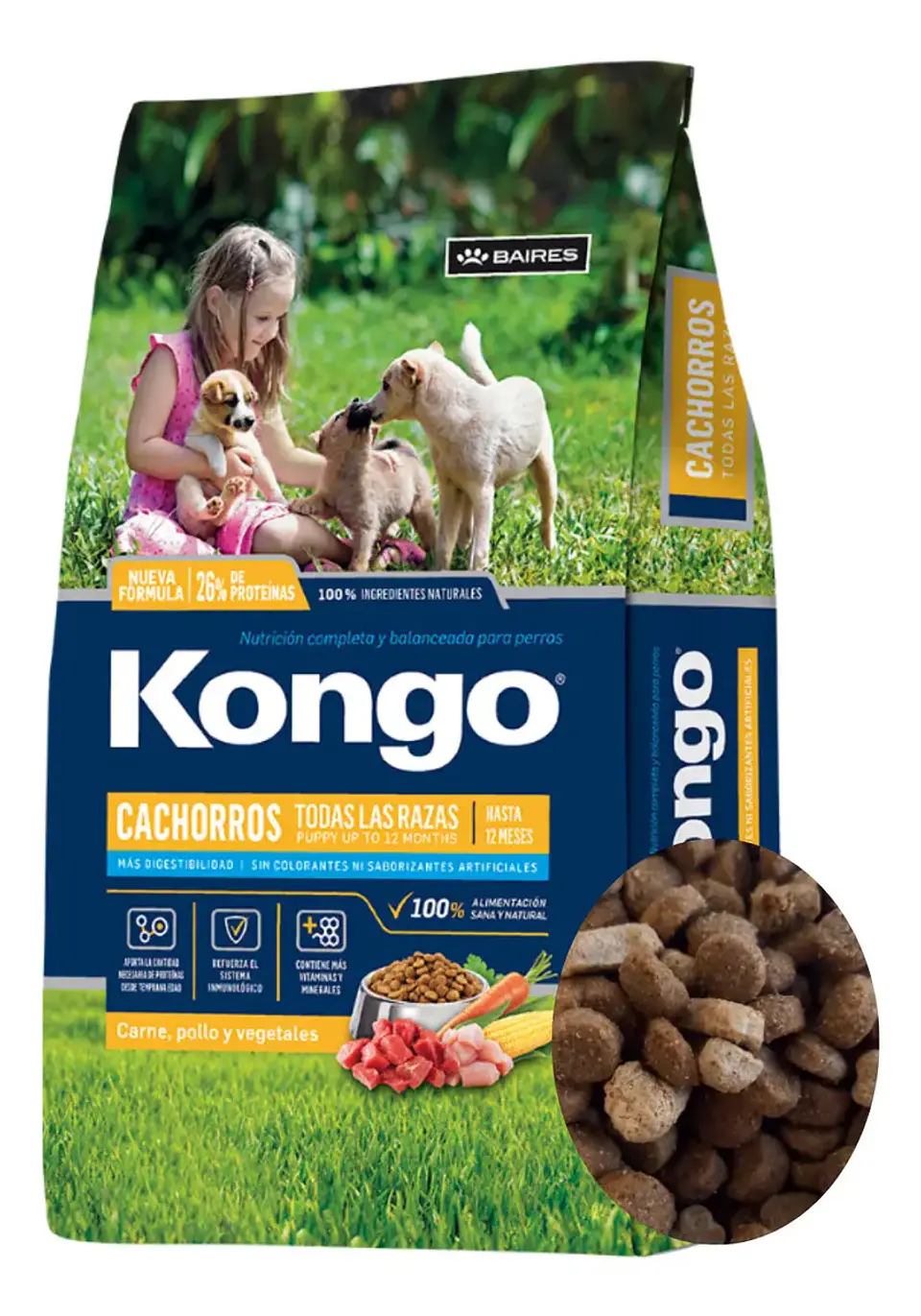 Kongo Alimento Cachorro Perro Todas Las Razas Carne/pollo 15 Kg 1