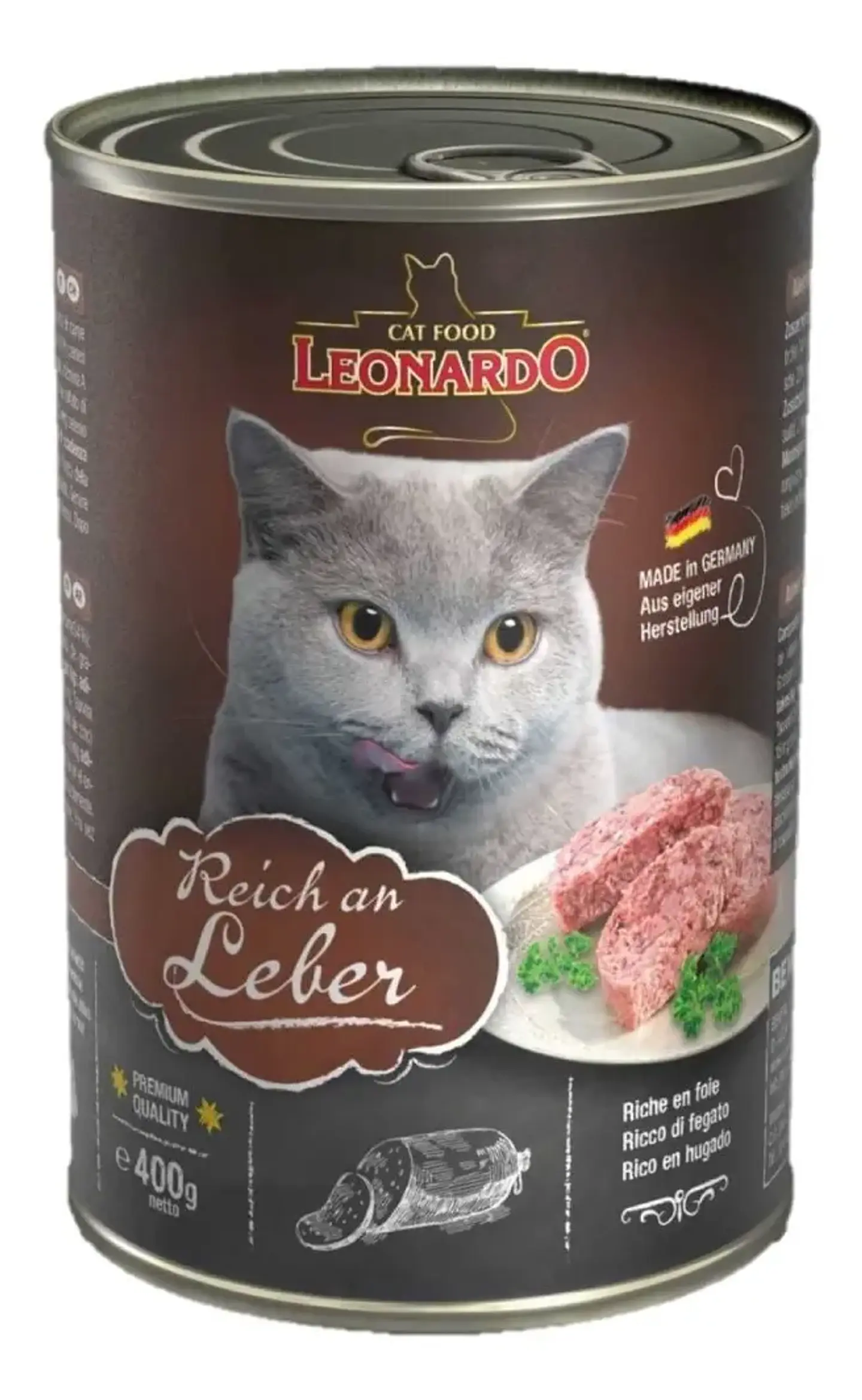 Leonardo Alimento Quality Selection Para Gato Adulto Sabor Hígado De 400 G 1