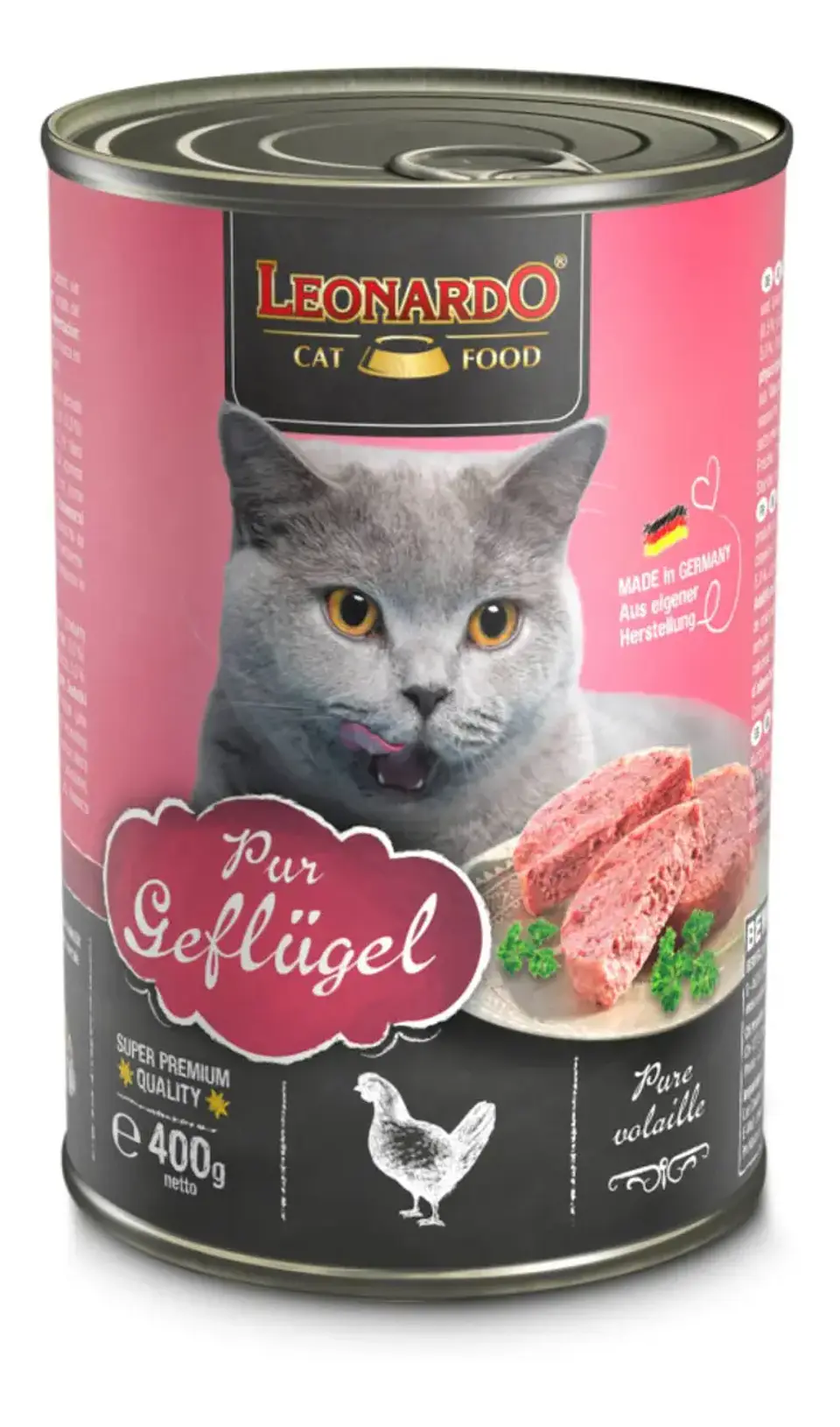 Leonardo Alimento Quality Selection Para Gato Adulto Sabor Ave De 400 G 1