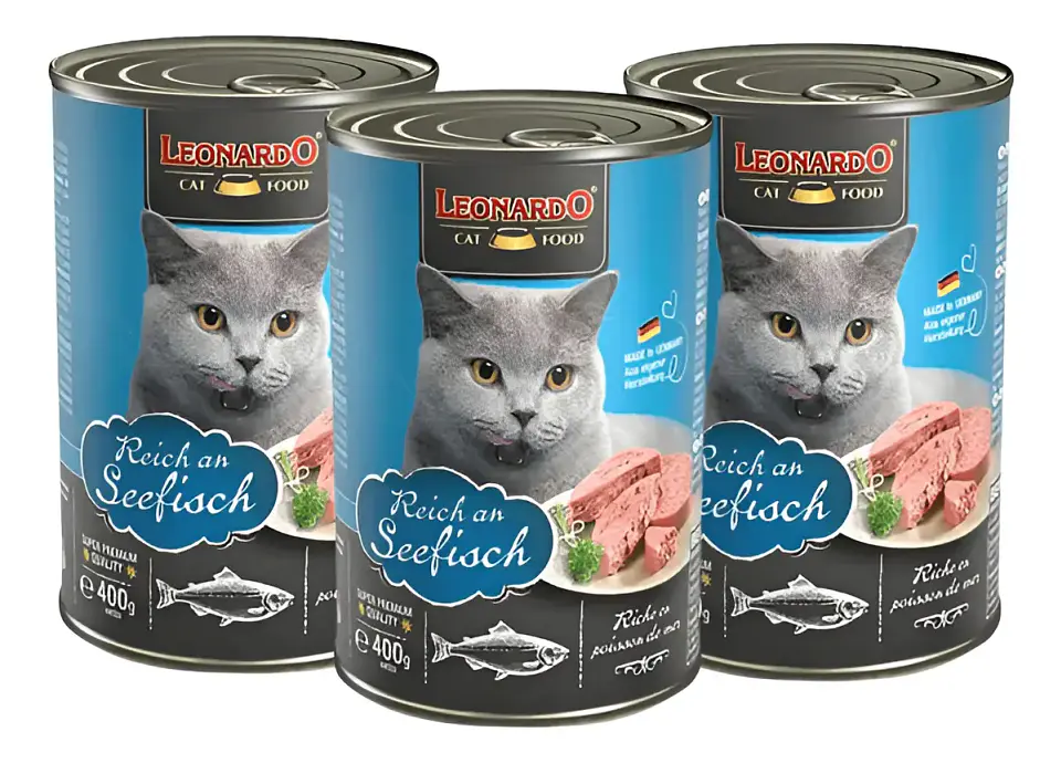 Leonardo 3 Latas Pescado-gato Adulto-400 Gr C/u 1