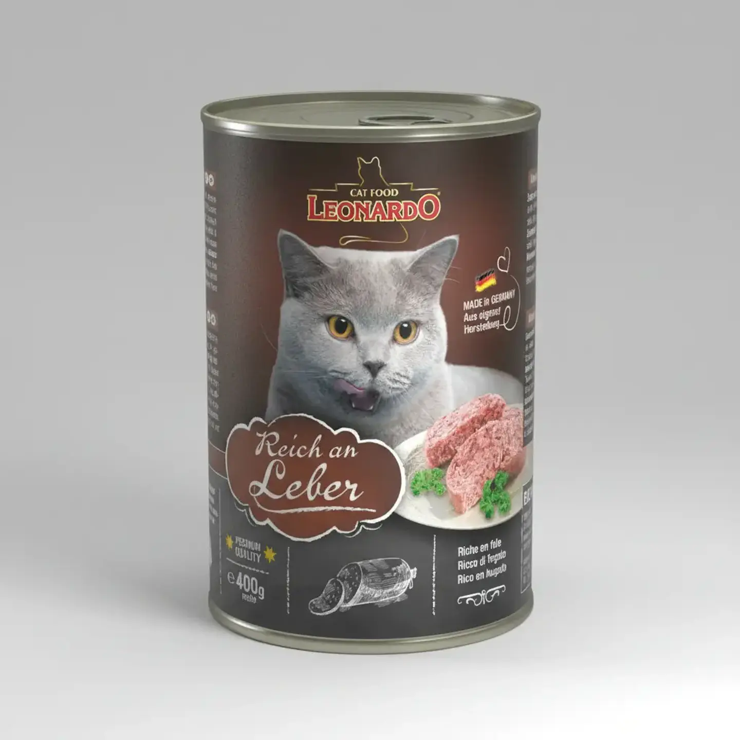 Leonardo Alimento Quality Selection Para Gato Adulto Sabor Hígado De 400 G 3