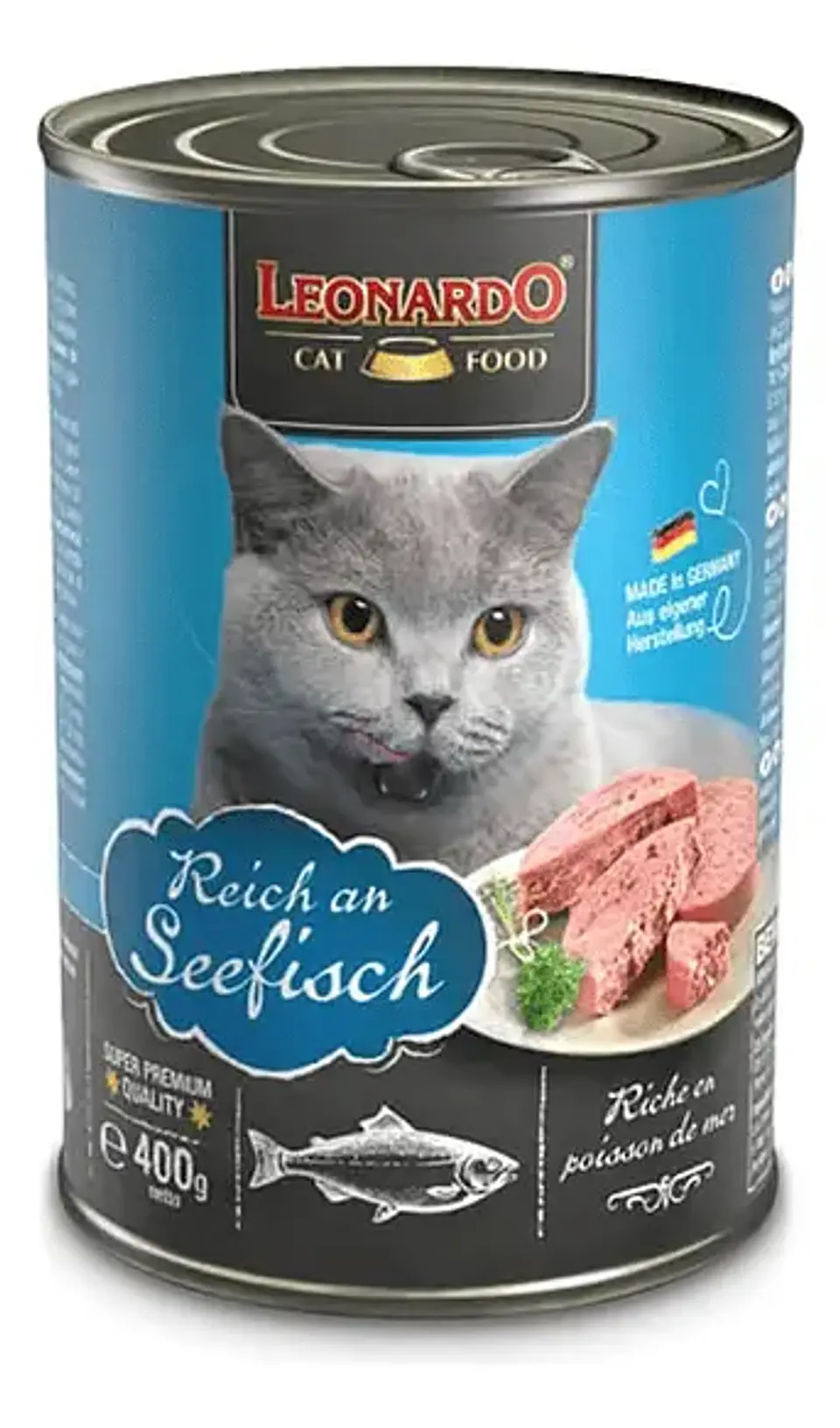 Leonardo 3 Latas Pescado-gato Adulto-400 Gr C/u 2