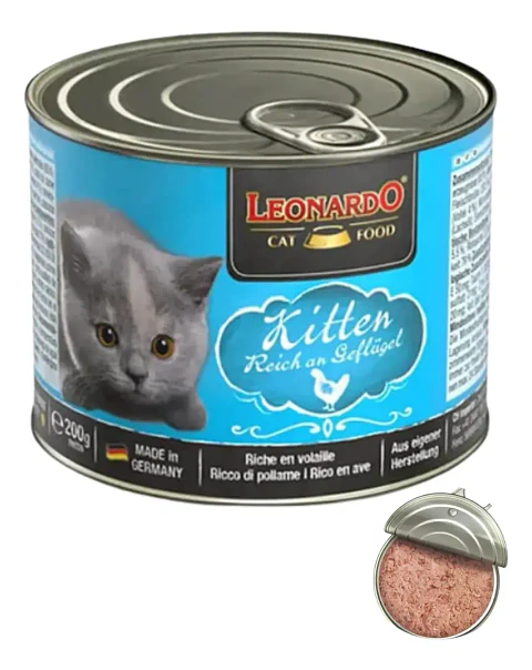 Leonardo Qs Kitten -gatitos Hasta 12 Meses-200 Gr