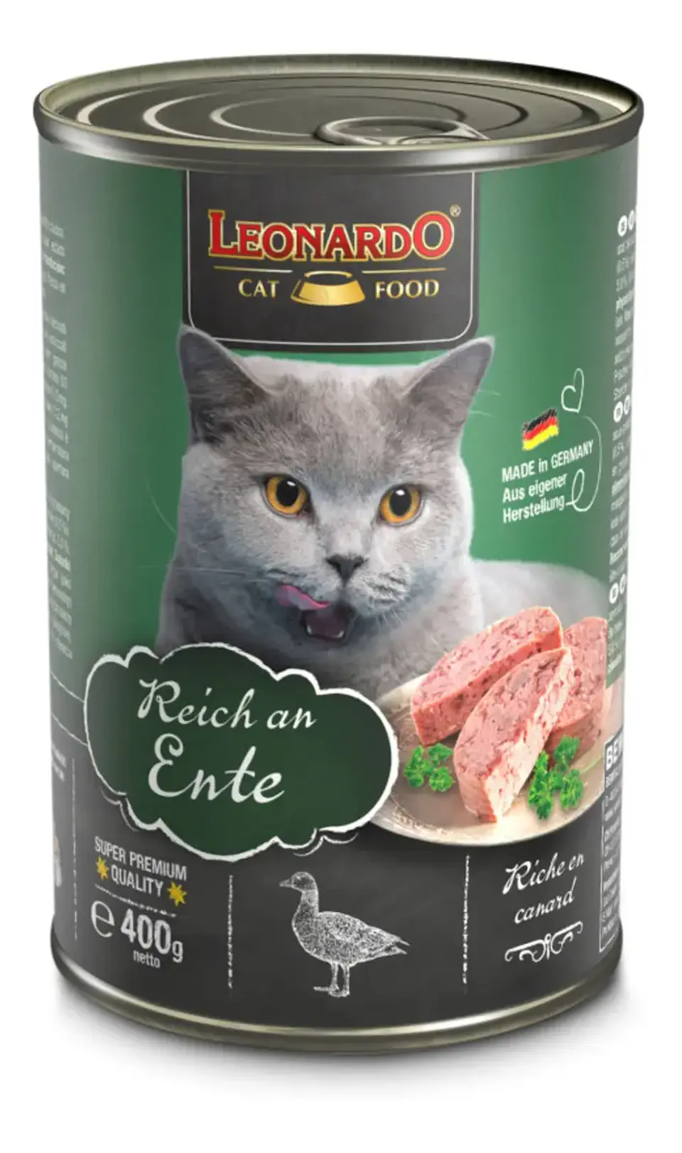 Leonardo Alimento Quality Selection Para Gato Adulto Sabor Pato De 400 G 1