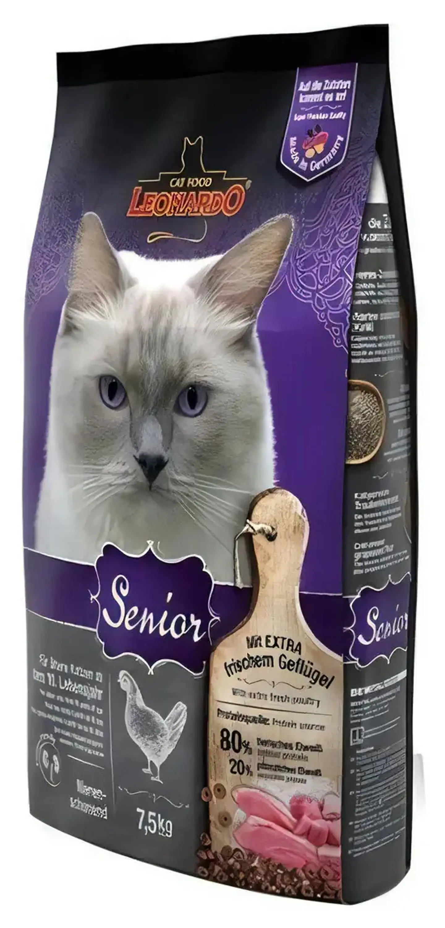 Leonardo Gato Senior Pollo Alimento Seco 7.5 Kg Bolsa 2