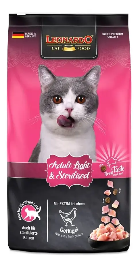 Leonardo Alimento Gato Adulto Light Y Esterilizados 7,5 Kgs