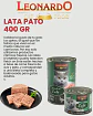 Leonardo 3 Latas Pato-gato Adulto-400 Gr C/u - Miniatura 2