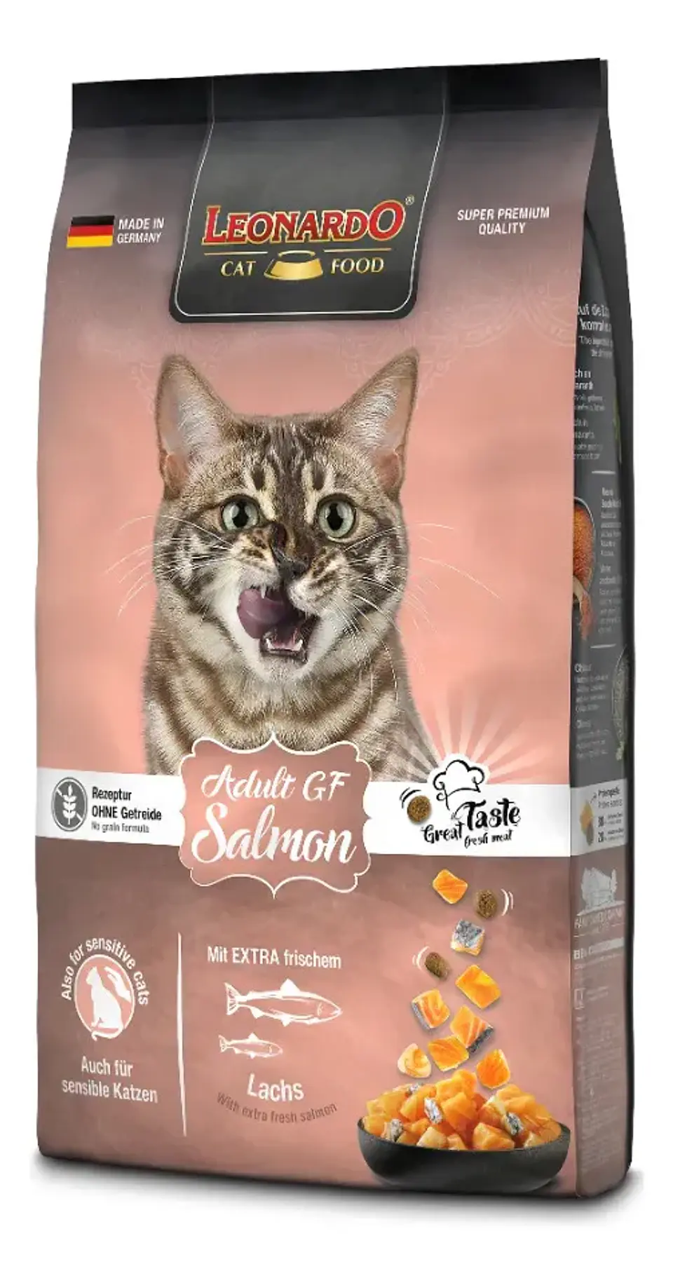 Leonardo Grain Free Adult Salmon Seco Gatos 7.5 Kg 1