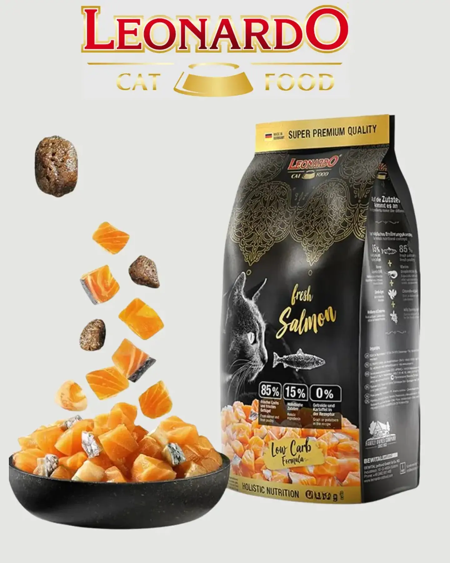 Leonardo Fresh Salmon Alimento Para Gatos 1,5 Kg 4