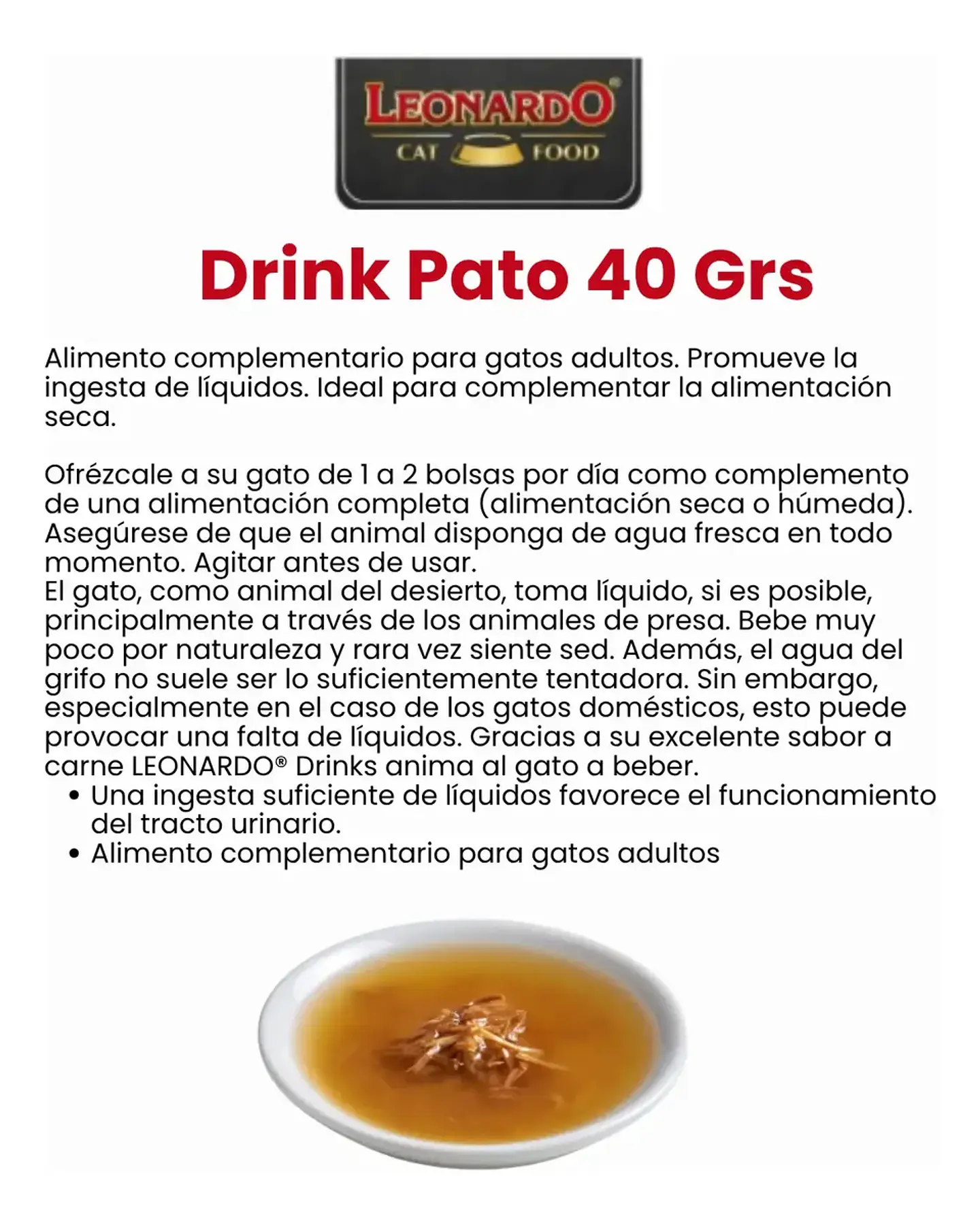 Leonardo 3 Sachets- Snack Gatos-pato- 120 Grs 2