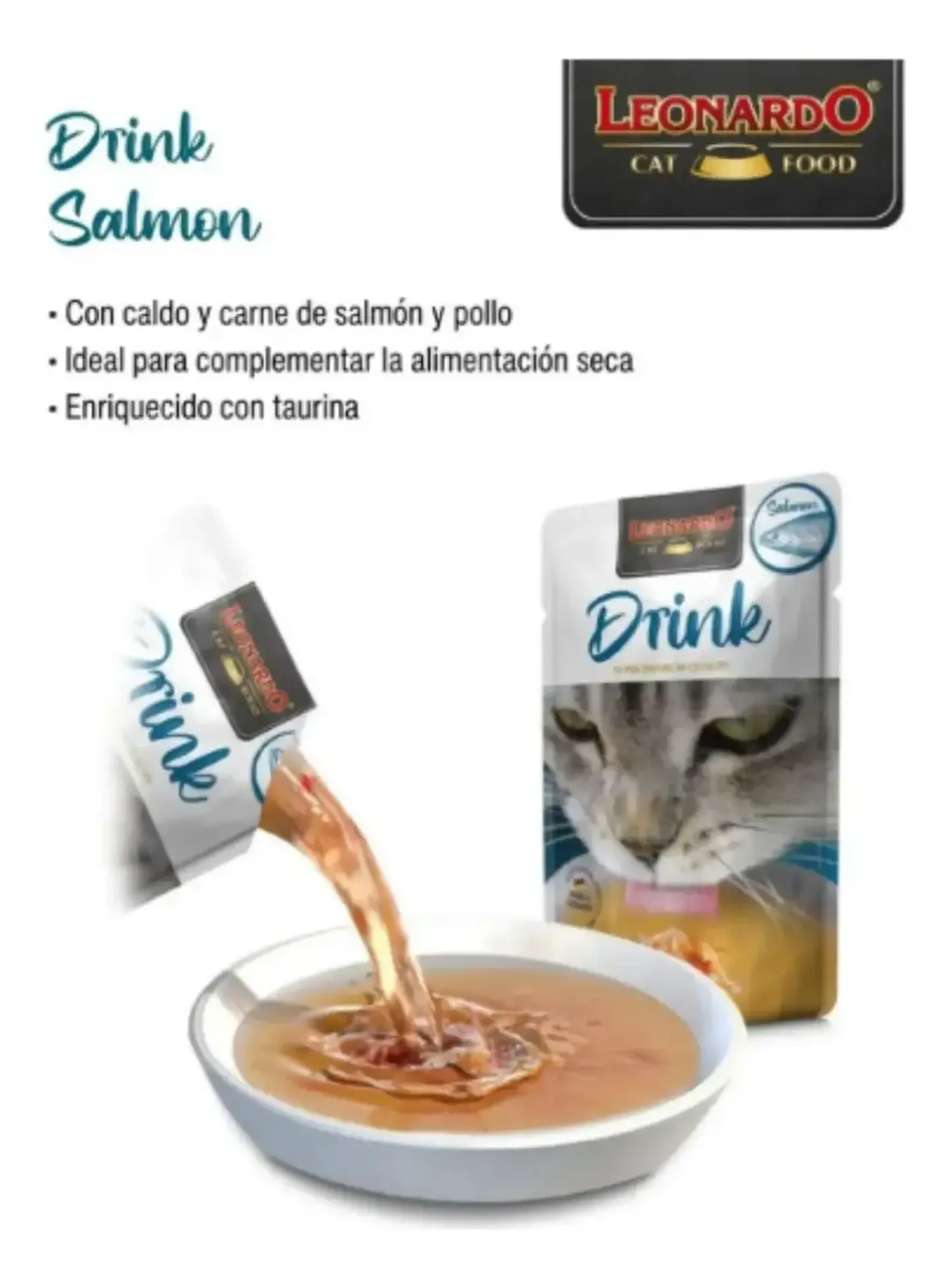 Leonardo 3 Sachets- Snack Gatos-salmón- 120 Grs 3