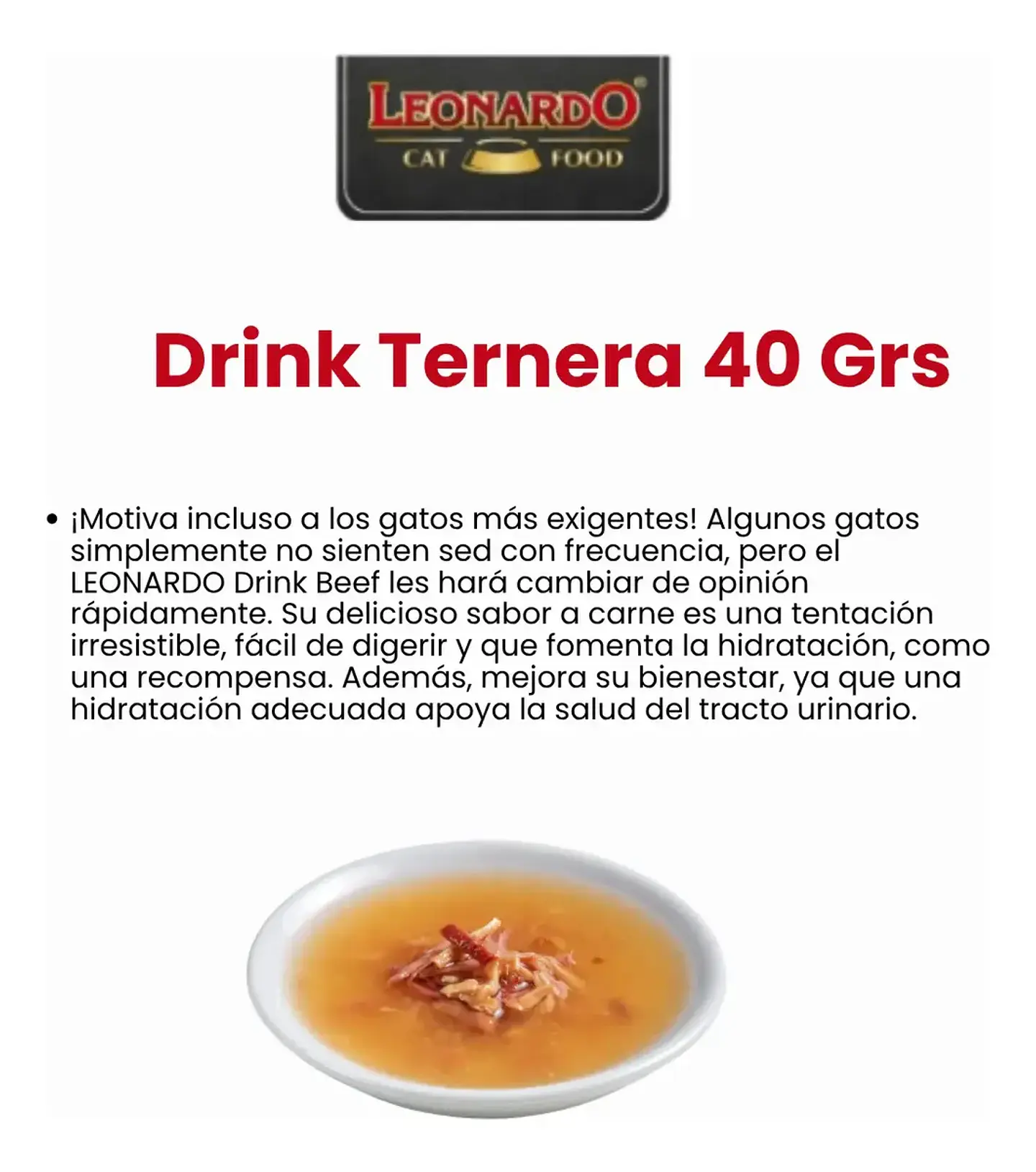 Leonardo 3 Sachets- Snack Gatos-sabor Tenera (beef)- 120 Grs 2