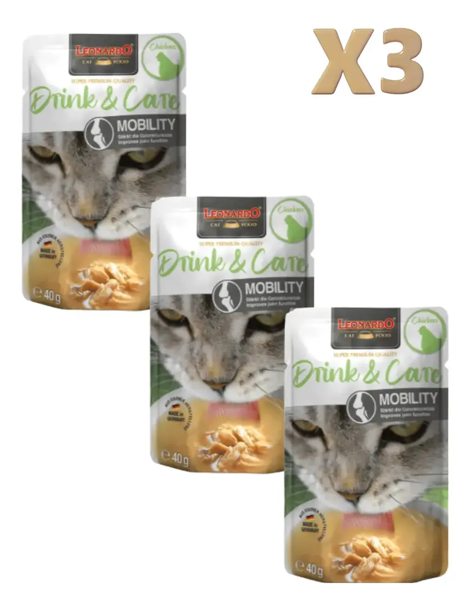 Leonardo 3 Pack Drink Mobility-40 Gr C/u 1